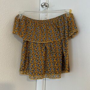 Topshop off the shoulder crop top size 2